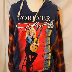 Dolly Parton upcycled hoodie